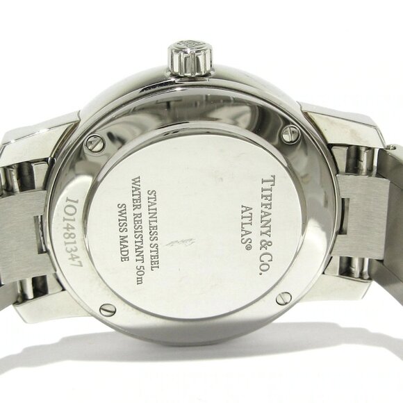 Auth TIFFANY&Co. Atlas 2 Hand 29MM 63452807 1******** Silver Women's Wrist Watch - Picture 6 of 11